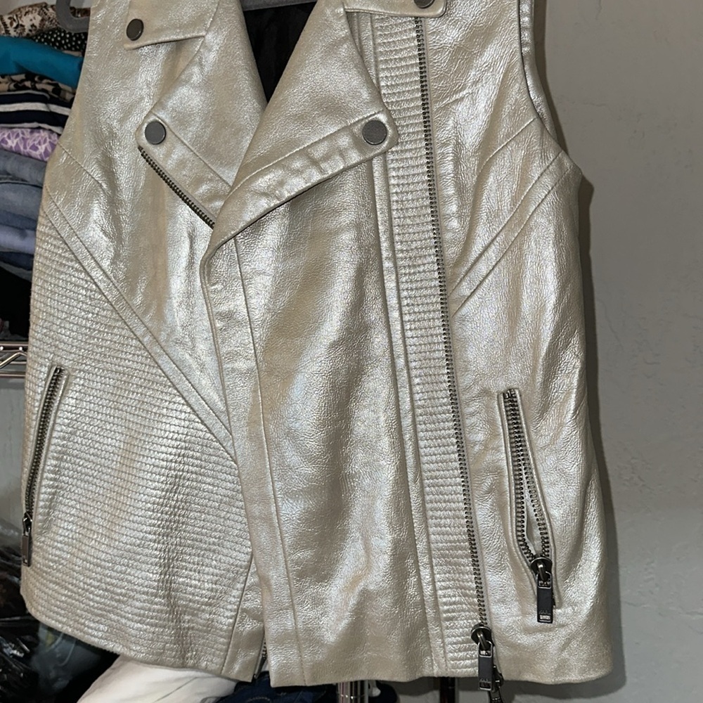 Karl Lagerfeld Leather Vest‎ Sz. M - Picture 5 of 11